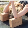 Bloc pour poses de yoga en bois liège Myga écorce yin léger