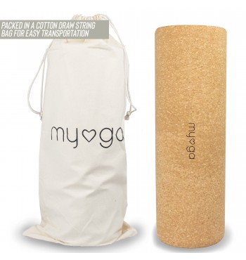 sac Rouleau pratique poses de yoga en bois liège Myga massage