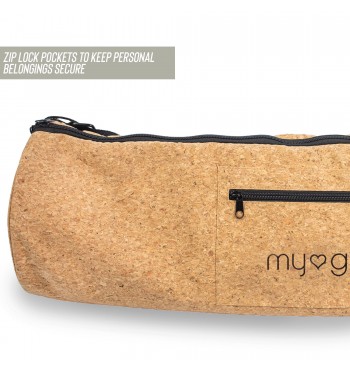 Sac de transport en liège  Myga pour tapis de yoga rangement pochette