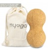 Cacahuète de massage en liège Myga pour le yoga sac de transport