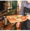 Pelle SERVICE pizza en bois de chêne massif poignée cordelette Le Régal flammekueche