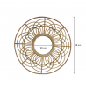 dimensions Miroir Soleil rond en bois rotin naturel couleur clair 58 cm style scandinave