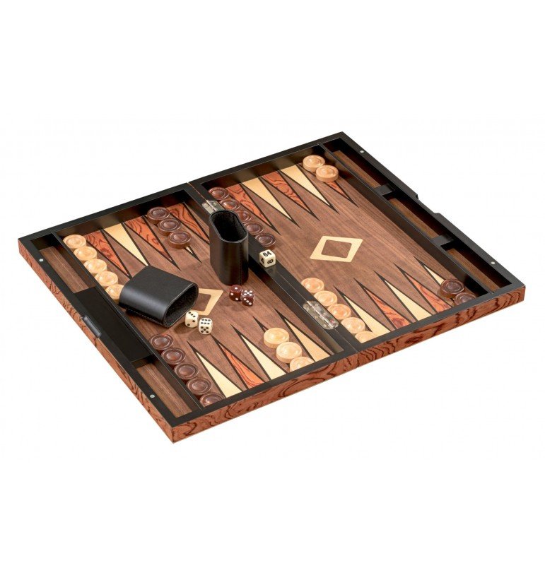 Jeu De Backgammon Michael Graves – Bois, Fermeture Magnétique, étui Rare, Années 90