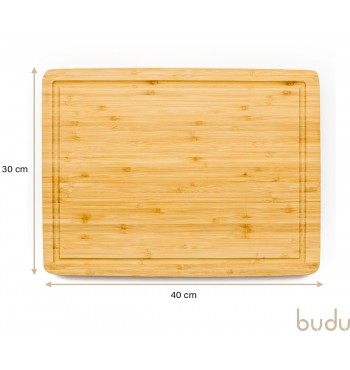 4 planches à petit déjeuner en bambou avec support FSC®