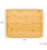 dimensions Planche à découper Deluxe en bois bambou  FSC budu 30 x 40 grosse épaisseur