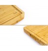 Planche à découper Deluxe en bois bambou  FSC budu 30 x 40 grosse épaisseur