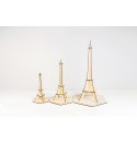 Tour Eiffel à construire en bois contreplaqué de bouleau taille moyenne Reine Mère maquette