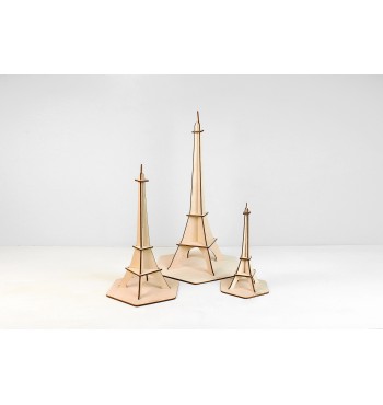 Tours Eiffel à construire en bois contreplaqué de bouleau taille moyenne Reine Mère