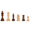 Pièces pions de jeu d'échecs Heinrich 76mm bois aulne naturel teinté