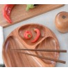 Baguettes chinoises sushis maki en bois de Khaya WOOD saisir doigt
