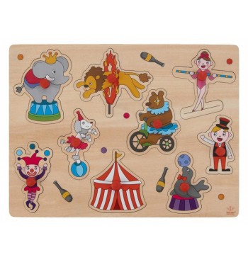 Puzzle en bois Formes animaux du cirque