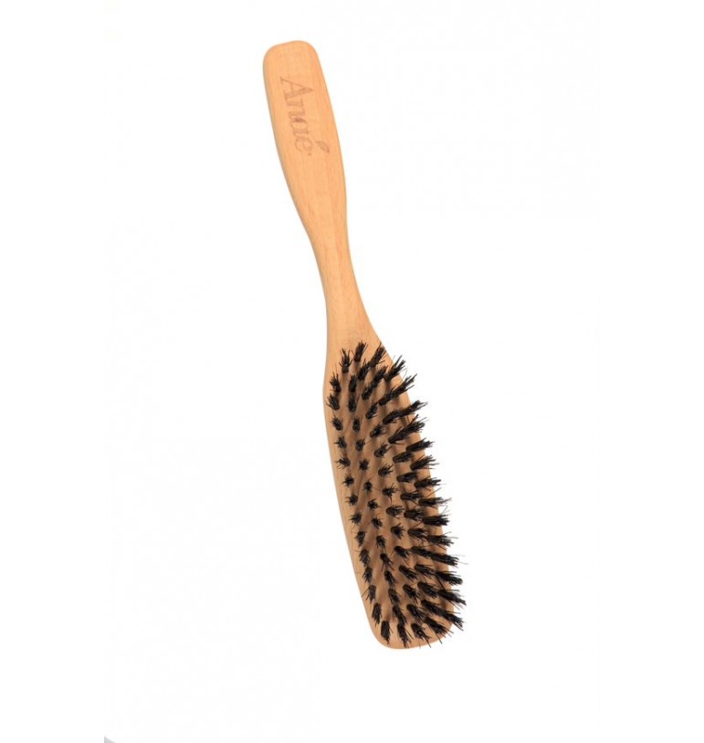 Brosse à cheveux en bois Tek : Brosse à cheveux naturelle et durable