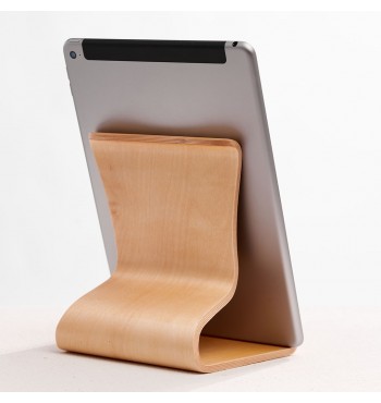 Support de tablette design ou livre bois bambou lamellé collé dzukou