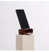 Amplificateur de son & support de smartphone bois bambou massif dzukou  couleur noyer