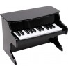 Piano noir miniature en bois laqué musique notes instrument touches
