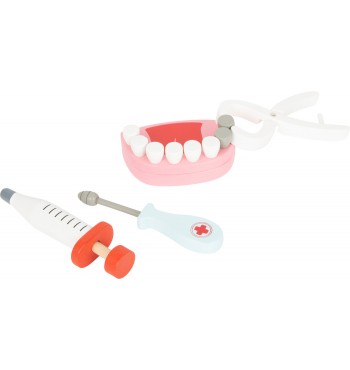 jeu Malette découverte métier outils du dentiste en bois soin dents seringue