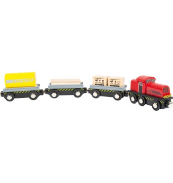 wagons Gare de chemin de fer train & grue en bois massif camion chargement  tracteur locomotive