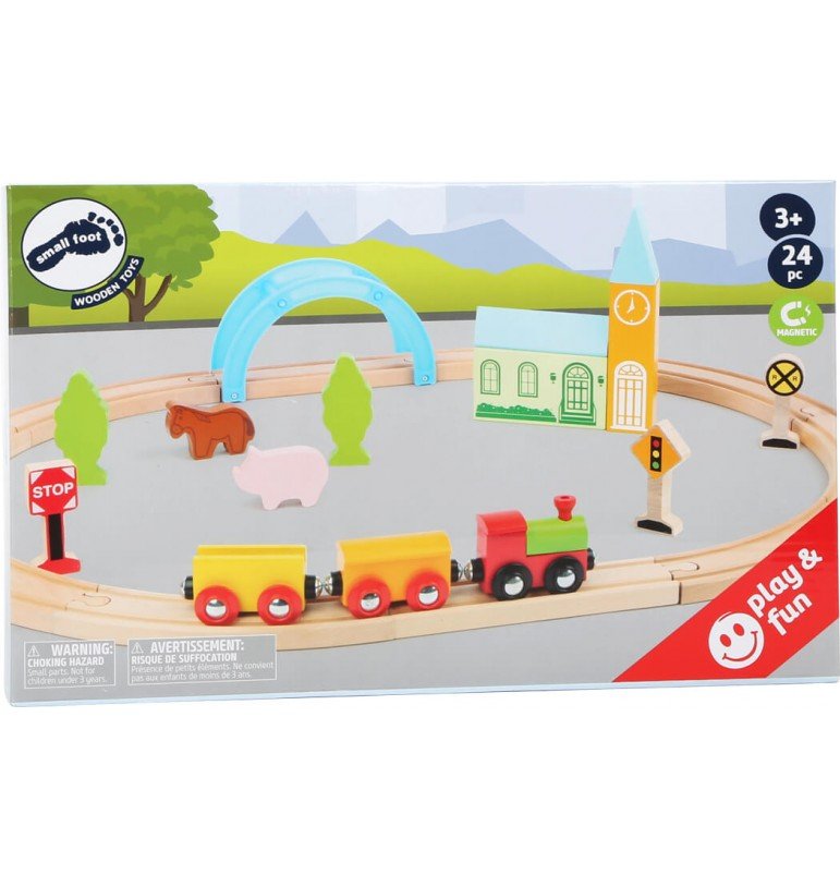 Playmobil 1.2.3 Train Chemin De Fer - Chef De Train Bleu - Jouet D'occasion - Marque Playmobil
