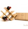 Range-bouteilles porte vin à poser 8 places en bambou massif fsc budu