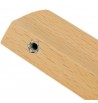 Poignée meuble forme bec 92mm bois hêtre massif entraxe vis tiroir porte armoire cuisine