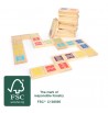Dominos format géant XXL dessins & couleurs bois massif FSC jouet