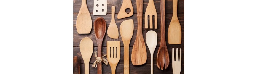 Wooden kitchen utensils for sale or to buy: spoons, rollers ...