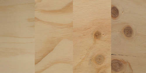 Différentes qualités esthétique bois bouleau